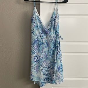 Blue Fish | Pink Lily Blue Tie Dress